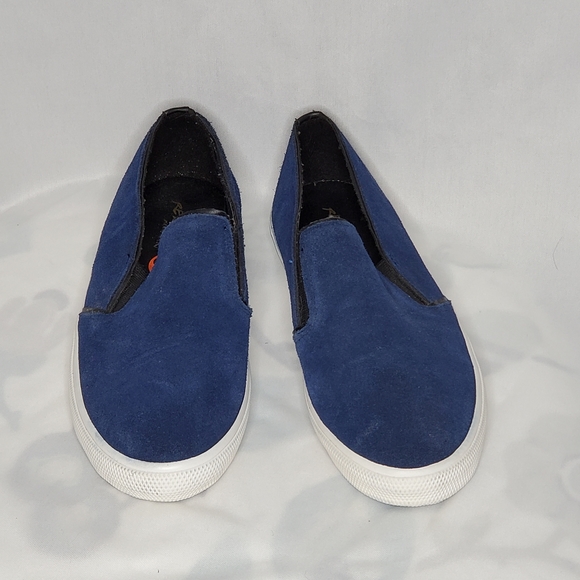 Womens Reaction Kenneth Cole Suede Leather Loafer Shoes Salt N Pep Size 9.5 M - Picture 2 of 8